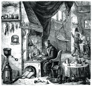 Engraving Laboratorium Alchimist