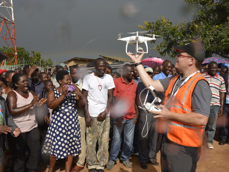 Drones being tested in Lilongwe, Malawi